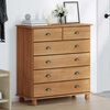 vidaXL Chest of Drawer ASKIM Brown 91 x 40 x 95.5 cm Solid Pine wood