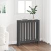 vidaXL Radiator Cover Grey 79.5x19x84 cm Solid Wood Pine