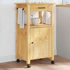 vidaXL Kitchen Trolley MONZA 48x40x88.5 cm Solid Wood Pine