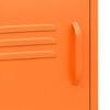 vidaXL Nightstands 2 pcs Orange 35x35x51 cm Steel