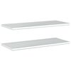 vidaXL Wall Shelves 2 pcs 100x40 cm Silver Stainless Steel