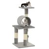 vidaXL Cat Tree with Sisal Scratching Posts 65 cm Grey