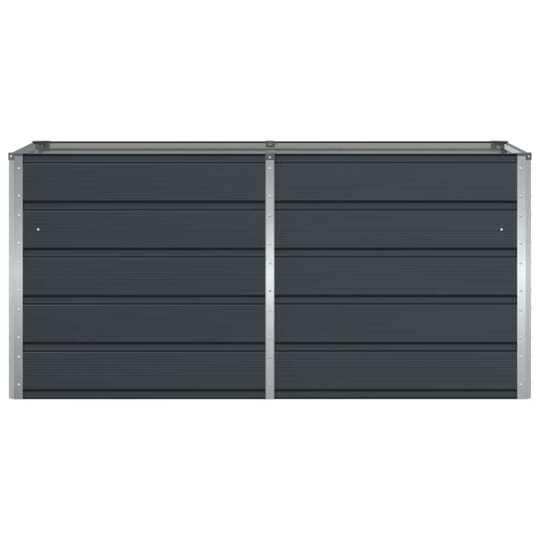 vidaXL Planter Anthracite 160 x 80 x 75 cm Steel
