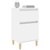 vidaXL Bedside Cabinets 2 pcs High Gloss White 40x35x70 cm