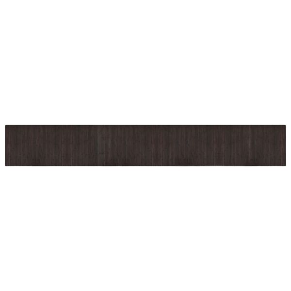 vidaXL Rug Rectangular Dark Brown 60x400 cm Bamboo