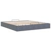 vidaXL Ottoman Bed Frame No Mattress Dark Grey 200x200 cm Velvet