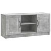 vidaXL TV Cabinet Concrete Grey 102 x 34.5 x 47 cm Engineered Wood