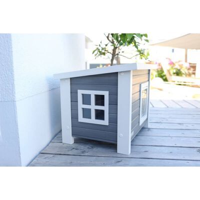 Kerbl ECO Cat House Eli 57x45x43cm Grey and White