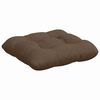 vidaXL Seat Cushions 4 pcs Brown 40 x 40 x 12 cm Fabric