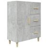 vidaXL Sideboard Concrete Grey 69.5x34x90 cm Engineered Wood