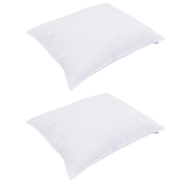 vidaXL Duvet with Pillow 3 pcs White Microfibre