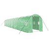 vidaXL Greenhouse with Steel Frame Green 28 m&sup2; 14x2x2 m