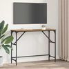 vidaXL Console Table Old Wood 100 x 32 x 75 cm Engineered Wood