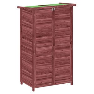 vidaXL Garden Tool Shed Mocha 83x57x140 cm Solid Wood Pine