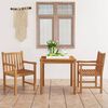 vidaXL 3 Piece Garden Dining Set 80x80 cm Solid Teak Wood