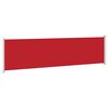 vidaXL Patio Retractable Side Awning 600x160 cm Red