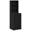 vidaXL Highboard Black Oak 41 x 40 x 135 cm Engineered Wood