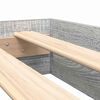 vidaXL Bookcase Bed Grey sonoma 150 x 200 cm Engineered wood