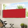 vidaXL Patio Retractable Side Awning 100x500 cm Red
