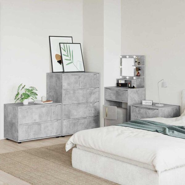 vidaXL Storage Cabinet Concrete Grey 80 x 48 x 57 cm Engineered Wood