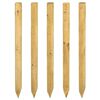 vidaXL Fence Posts 5 pcs Brown 150 cm Solid Pine Wood