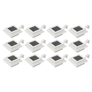 vidaXL Solar Lamp | Set of 12 | White | Plastic and metal | Medium | Solar