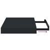 vidaXL Floating Wall Shelves 2 pcs Black 23x23.5x3.8 cm MDF