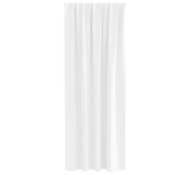 vidaXL Blackout Curtains with Rings 2 pcs Pure White 225 x 140 cm
