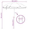 vidaXL Garden Parasol with Steel Pole Anthracite 180 cm