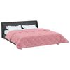 vidaXL Winter Duvet Pink 220 x 240 cm Microfiber and Teddy fleece