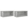 vidaXL CD Storage Rack 2 pcs Concrete Grey 40 x 17 x 17 cm