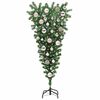 vidaXL Upside-down Artificial Pre-lit Christmas Tree with Ball Set PVC