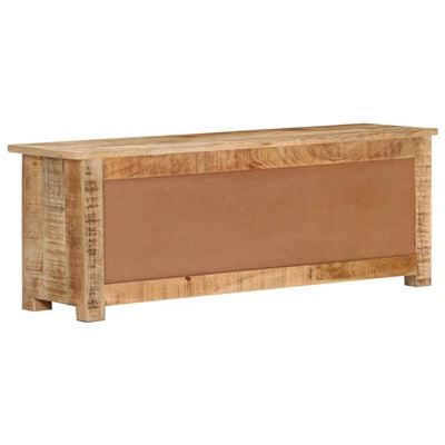 vidaXL TV Cabinet 110x30x40 cm Rough Mango Wood