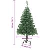 vidaXL Christmas Tree with 300 LEDs with Stand Green 180 cm PVC