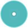 vidaXL Luxury Bathroom Basin Round Matt Light Green 32.5x14 cm Ceramic