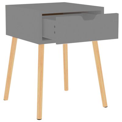 vidaXL Bedside Cabinets 2 pcs Grey 40x40x56 cm Engineered Wood