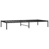 vidaXL Metal Bed Frame without Mattress Black 90x200cm