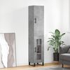 vidaXL Highboard Concrete Grey 34.5x34x180 cm Engineered Wood