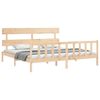 vidaXL Bed Frame without Mattress 200x200 cm Solid Wood Pine
