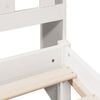 vidaXL Bookcase Bed without Mattress White 90x200 cm Solid Wood Pine