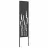 vidaXL Garden Privacy Screen Black 32 x 140 cm Cold-rolled steel