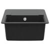 vidaXL Sink Black 670 x 460 mm Granite