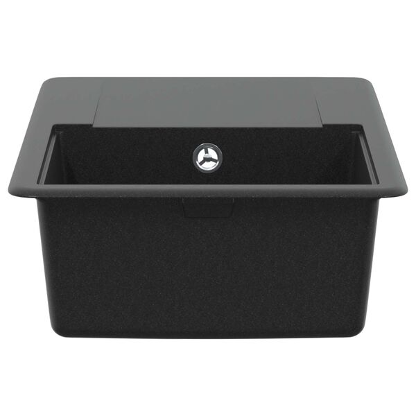 vidaXL Sink Black 670 x 460 mm Granite
