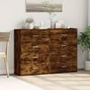 vidaXL Sideboards 2 pcs Smoked Oak 60x31x84 cm Engineered Wood