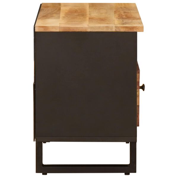 vidaXL TV Cabinet with Drawer Brown 80 x 33 x 46 cm Solid Mango Wood