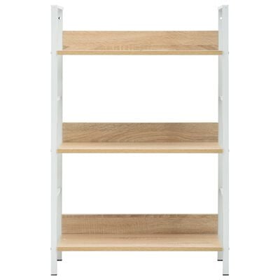 vidaXL 3-Layer Book Shelf Oak 60x27.6x90.5 cm Engineered Wood