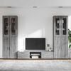 vidaXL TV Cabinet Set with Drawer FLORIN Grey Sonoma Engineered Wood