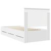 vidaXL Bed Frame with Drawer White 90 x 190 cm Engineer Wood