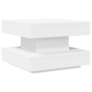 vidaXL Coffee Table 360-Degree Rotatable White 50x50x34.5 cm