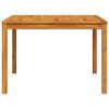 vidaXL Garden Dining Table 110x110x75 cm Solid Wood Acacia